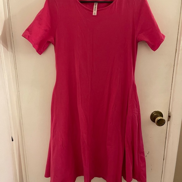 Pink T Shirt Dress with pockets- size M - Picture 1 of 6